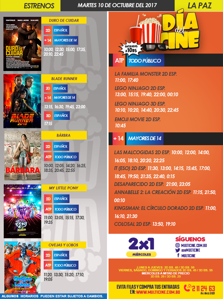 Carteleras para el Día del Cine